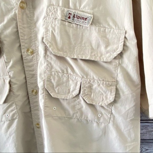 Men's Alpine Design Short-Sleeved Button-Down Fishing Shirt Size M - Picture 3 of 10